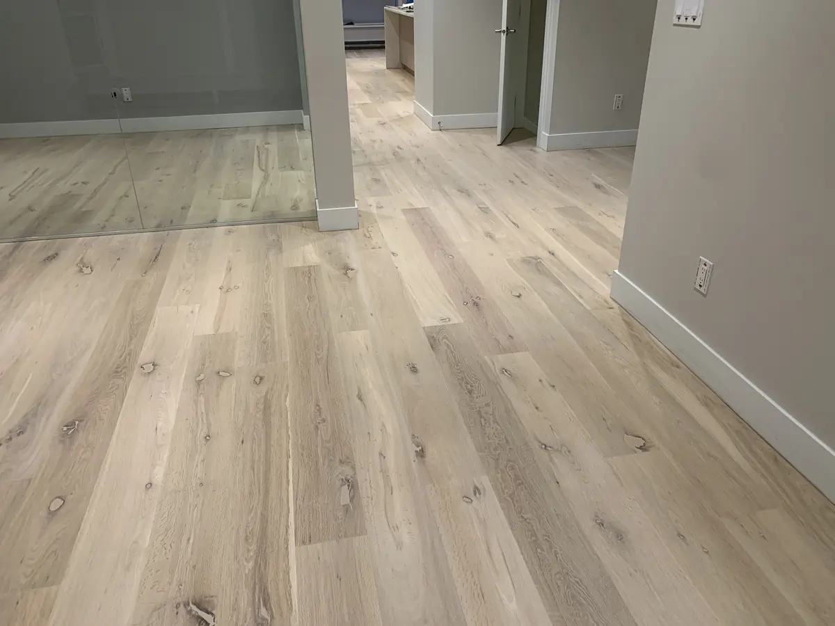 Engineered oak with Bona NordicSeal — matte finish